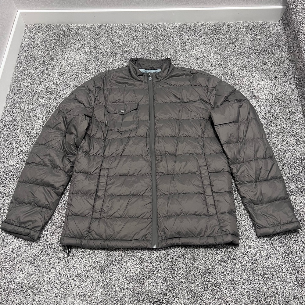 Linksoul Mens Sz MED Gray Full Zip Insulated Jacket